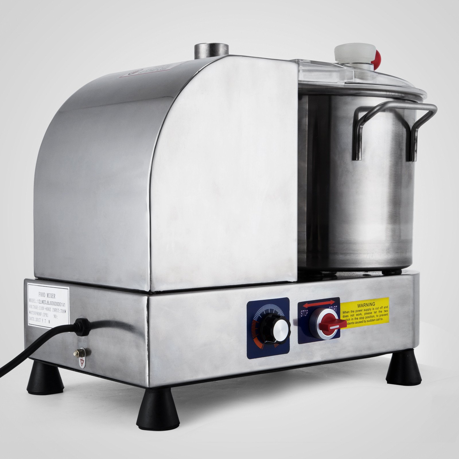 Batidora Amasadora 9l 700w W/ Double Blades Dough Mixer