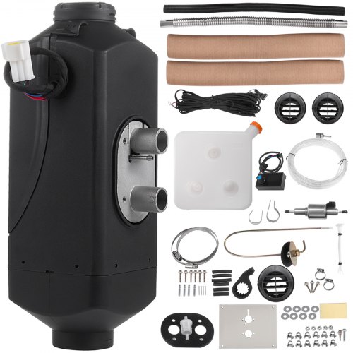 VEVOR Calentador de Aire Diesel 12 V 2,2 KW Calentador de Combustible Calefacción Estacionaria con Tanque de Combustible 12 V 2,2 KW Juegos Calentador de Combustible Calefacción Estacionaria Diesel