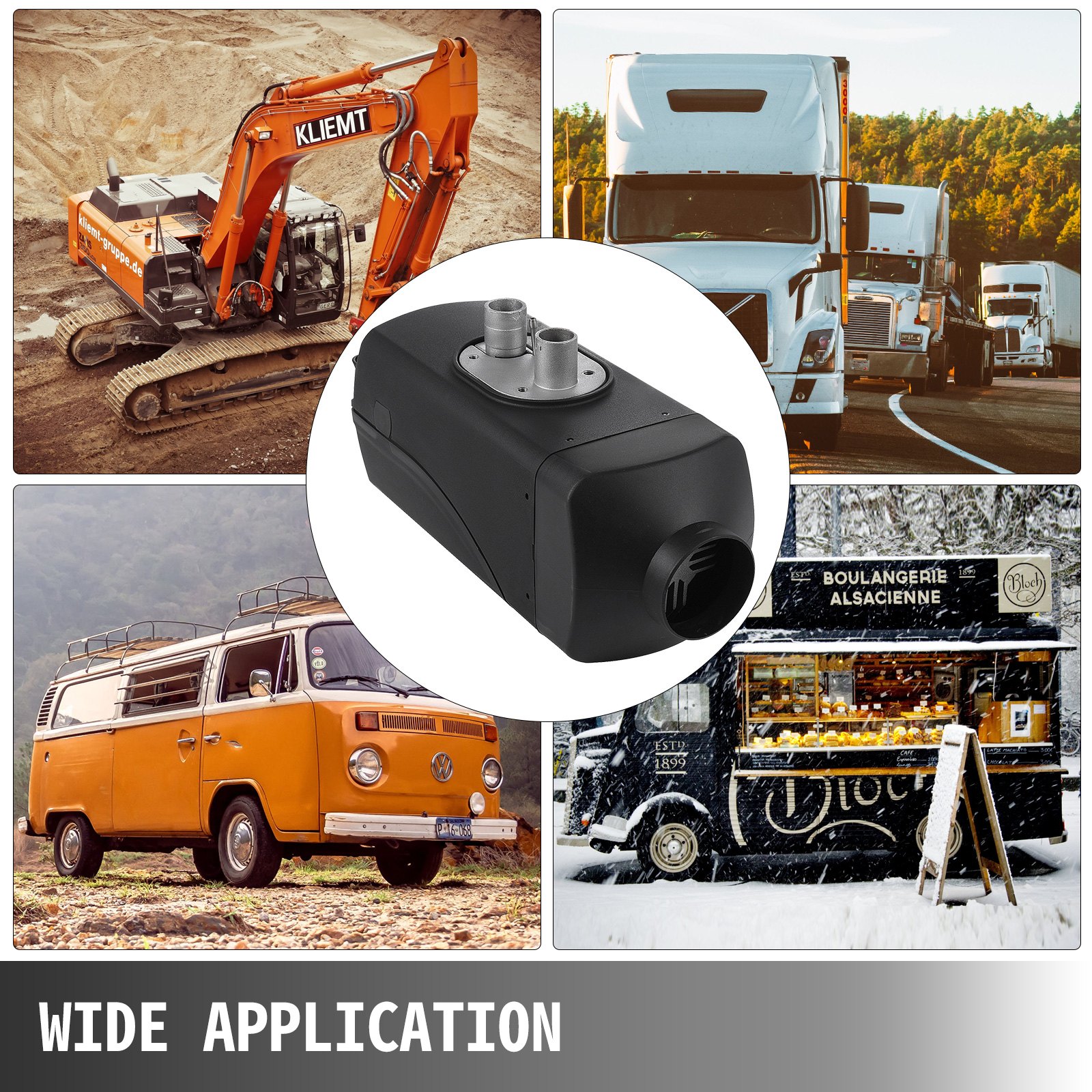 VEVOR Calentador de Aire Diesel 12 V 2,2 KW Calentador de Combustible Calefacción Estacionaria con Tanque de Combustible 12 V 2,2 KW Juegos Calentador de Combustible Calefacción Estacionaria Diesel