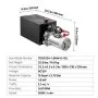 VEVOR Bomba Hidráulica de Simple Efecto 15 Cuartos 12 V CC, Bomba del Remolque Volquete Caudal de 3,4 L/min, con Depósito Metálico para Elevación de Vehículos, Elevadores de Tijera, Apiladores