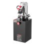 VEVOR Bomba Hidráulica de Simple Efecto 15 Cuartos 12 V CC, Bomba del Remolque Volquete Caudal de 3,4 L/min, con Depósito Metálico para Elevación de Vehículos, Elevadores de Tijera, Apiladores