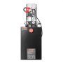 VEVOR Bomba Hidráulica de Simple Efecto 15 Cuartos 12 V CC, Bomba del Remolque Volquete Caudal de 3,4 L/min, con Depósito Metálico para Elevación de Vehículos, Elevadores de Tijera, Apiladores