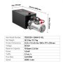 VEVOR Bomba Hidráulica de Simple Efecto 10 Cuartos 12 V CC, Bomba del Remolque Volquete Caudal de 3,4 L/min, con Depósito Metálico para Elevación de Vehículos, Elevadores de Tijera, Apiladores
