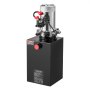 VEVOR Bomba Hidráulica de Simple Efecto 10 Cuartos 12 V CC, Bomba del Remolque Volquete Caudal de 3,4 L/min, con Depósito Metálico para Elevación de Vehículos, Elevadores de Tijera, Apiladores