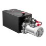 VEVOR Bomba Hidráulica de Simple Efecto 10 Cuartos 12 V CC, Bomba del Remolque Volquete Caudal de 3,4 L/min, con Depósito Metálico para Elevación de Vehículos, Elevadores de Tijera, Apiladores