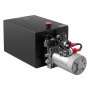 VEVOR Bomba Hidráulica de Efecto Doble 20 Cuartos 12 V CC, Bomba del Remolque Volquete Caudal de 3,4 L/min, con Depósito Metálico para Elevación de Vehículos, Elevadores de Tijera, Apiladores