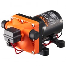 VEVOR Bomba de Diafragma 12 V 11,36 L/min Bomba de Agua de 4 Cámaras Presostato