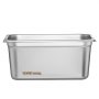 VEVOR Paquete de 8 sartenes de hotel, sartén de vapor antiatasco de tamaño 1/3 con tapa, sartén de mesa de vapor de acero inoxidable de 0,8 mm de espesor, sartén de mesa comercial de 6 pulgadas de profundidad, sartén de almacenamiento de alimentos para catering, para industrial y científico