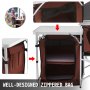VEVOR Cocina para acampar al aire libre, muebles de jardín plegables, Armario de almacenamiento ajustable para acampada