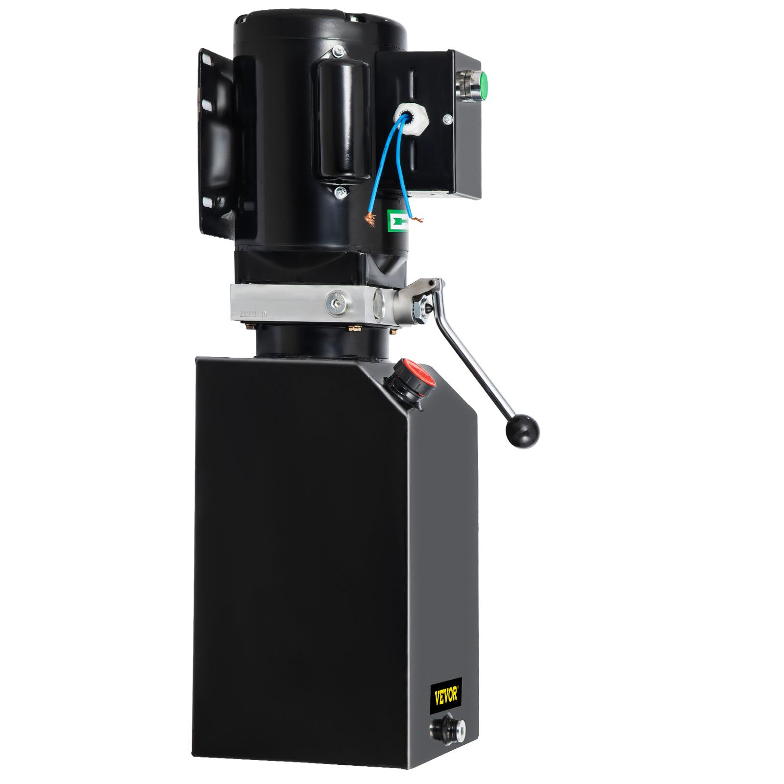 VEVOR Bomba Hidráulica de 14 cuartos, Unidad de Potencia Hidráulica de 2950 PSI, Elevador de Autos, Paquete Hidráulico para Remolque Basculante, 230 V, 60 Hz, Taller de Reparación de Automóviles