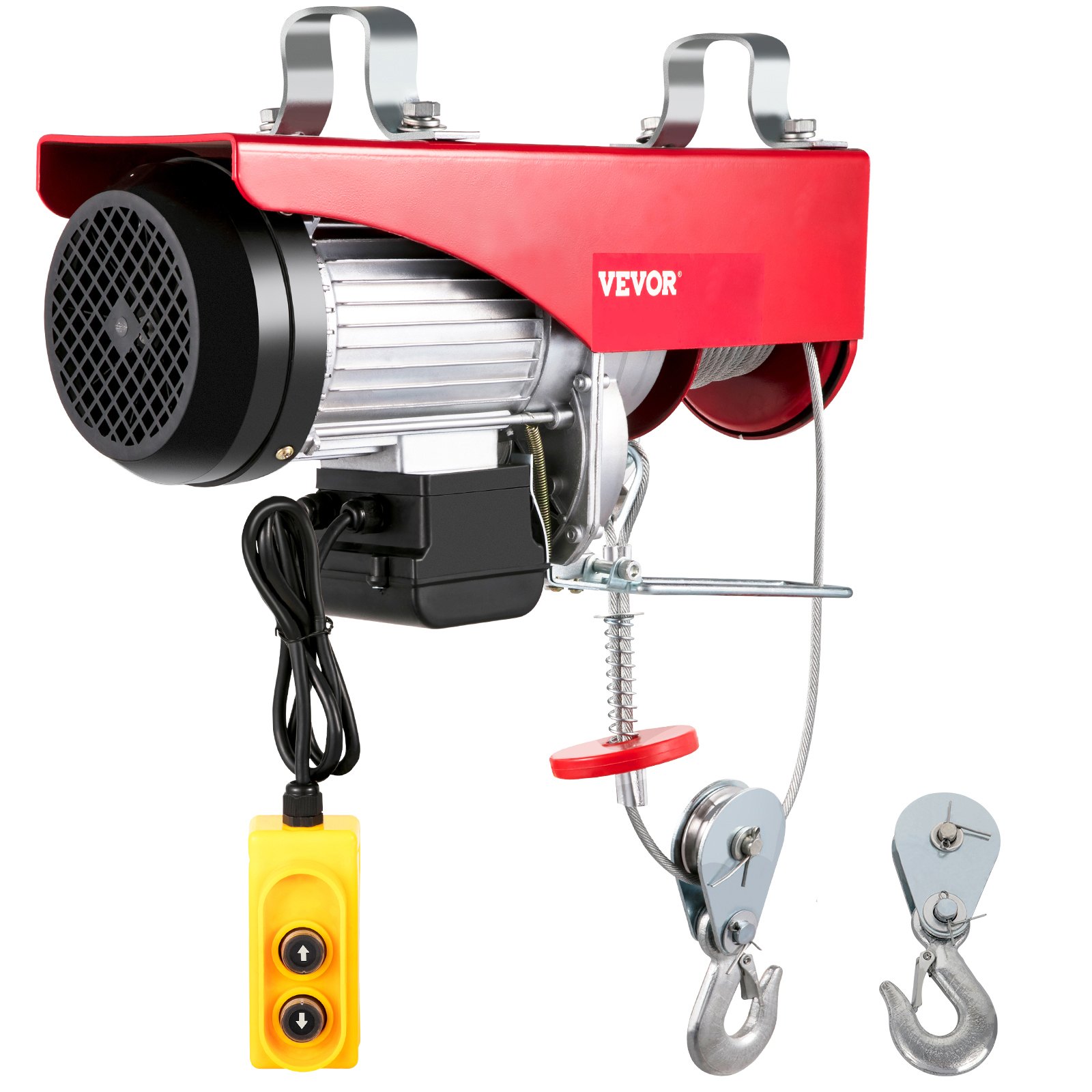 VEVOR Polipasto Eléctrico Nuevo 1500lbs Mini Alzamiento Eléctrico de la Grúa de Arriba del Garage del Cabrestante de Elevación Remoto Control