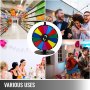 15" Rueda Premio Color Prize Wheel Spinnig Game Suerte Fortuna Fiesta