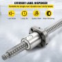 VEVOR Guia Lineal Juego de Tornillos de Bolas Antirretorno Longitud de 1000 mm Conjunto de Husillo de Bolas Diámetro de 16 mm Juego de Husillo de Bola