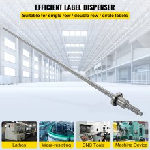VEVOR Guia Lineal Juego de Tornillos de Bolas Antirretorno Longitud de 1000 mm Conjunto de Husillo de Bolas Diámetro de 16 mm Juego de Husillo de Bola