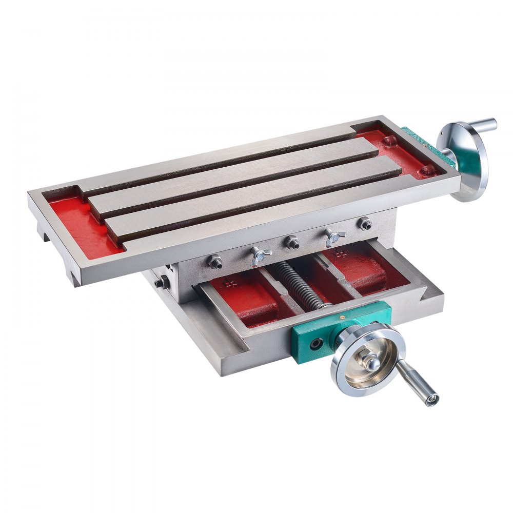 VEVOR Cruz Fresadora Compuesto 2 Ejes 4 Formas, Mesa de Trabajo Multifuncional 450x170 mm 30 kg, Mesa de Fresado Deslizante para Todos los Soportes de Perforación Fresadora de Banco