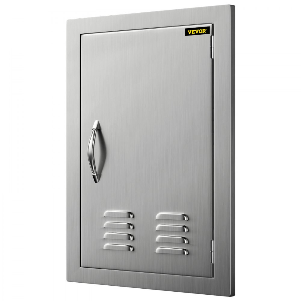 VEVOR Puerta de Acero Inoxidable para Cocina al Aire Libre 43,2 x 60,9 cm, Isla para Asador y Cocina para Exteriores, con Tamaño del Recorte de 37,3 x 55,9 cm, Puerta de Acero Inoxidable para Barbacoa
