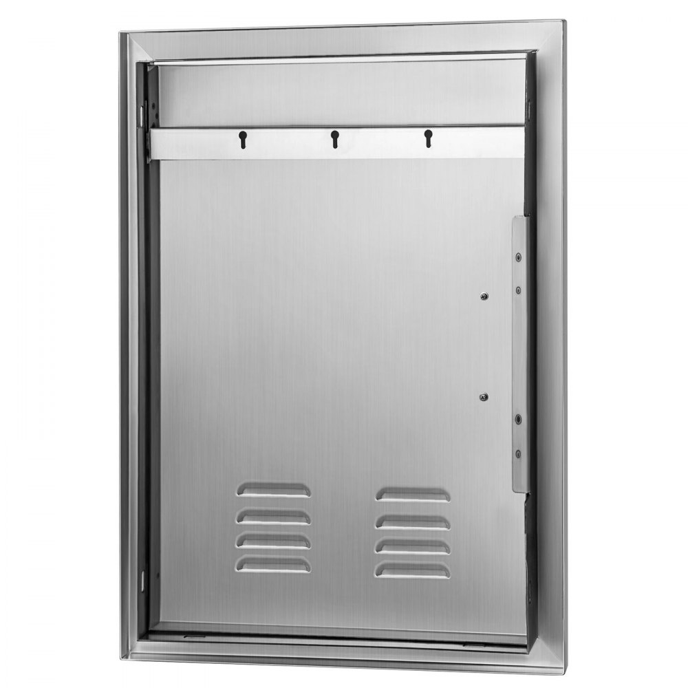 VEVOR Puerta de Acero Inoxidable para Cocina al Aire Libre 43,2 x 60,9 cm, Isla para Asador y Cocina para Exteriores, con Tamaño del Recorte de 37,3 x 55,9 cm, Puerta de Acero Inoxidable para Barbacoa