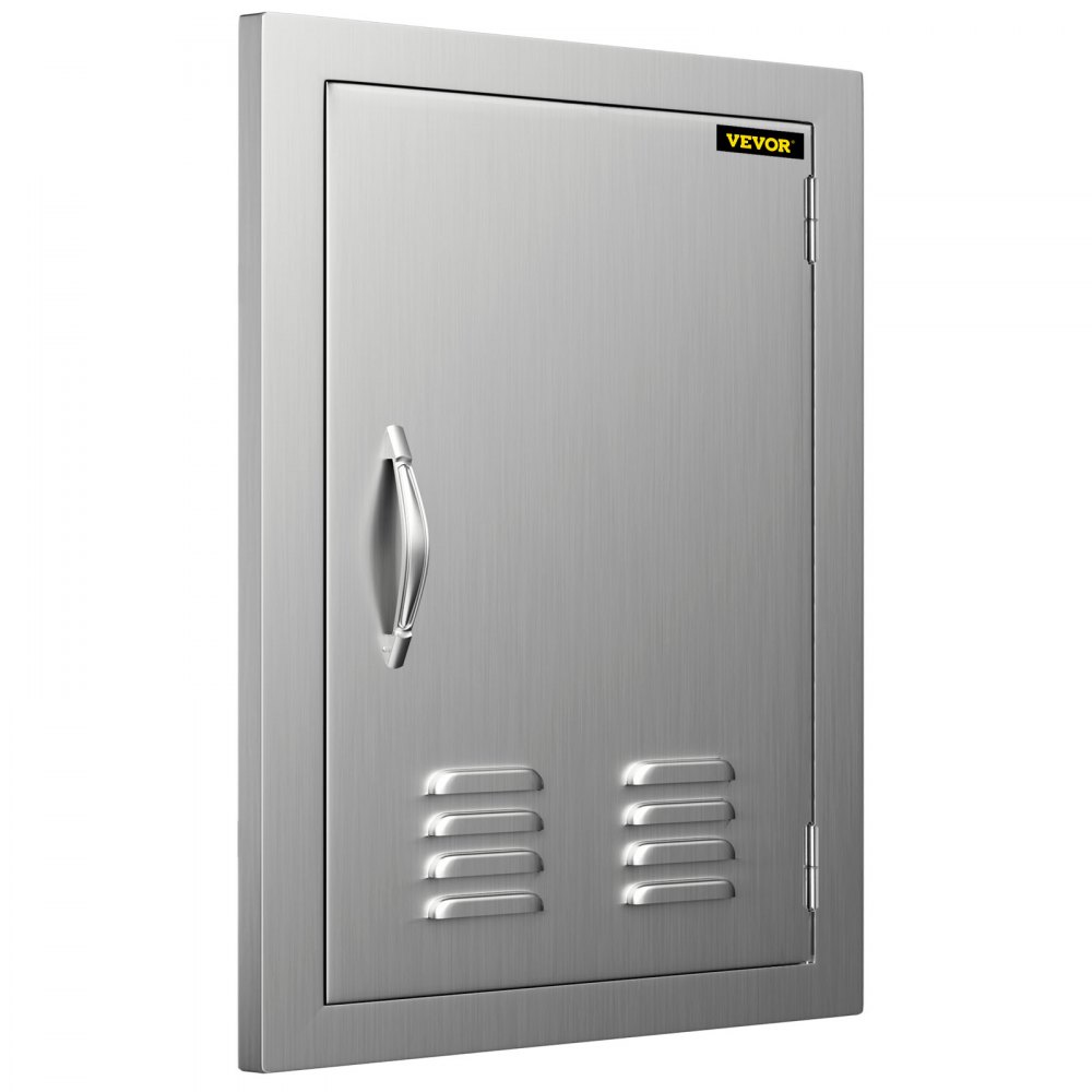 VEVOR Puerta de Acero Inoxidable para Cocina al Aire Libre 43,2 x 60,9 cm, Isla para Asador y Cocina para Exteriores, con Tamaño del Recorte de 37,3 x 55,9 cm, Puerta de Acero Inoxidable para Barbacoa