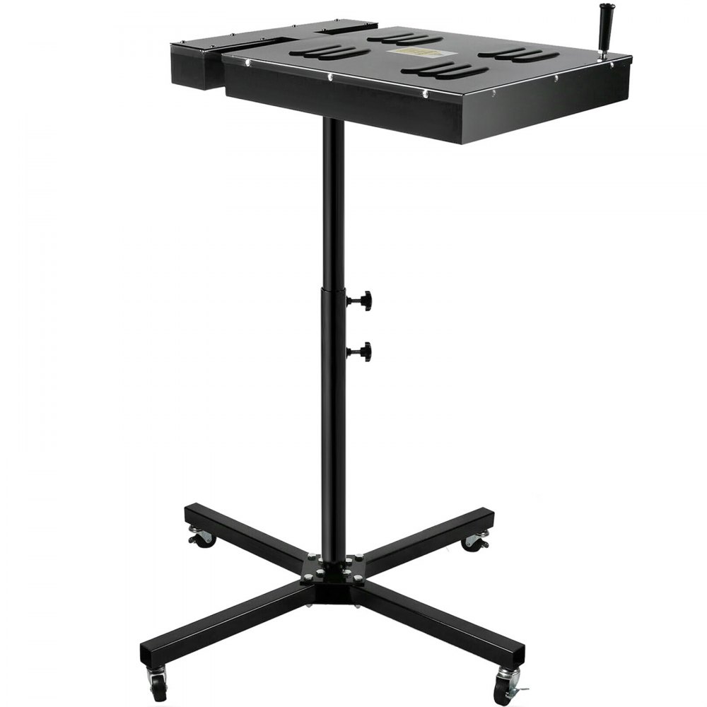 VEVOR  Secador para Impresión de Pantalla Soporte Ajustable 2,000 W, Secadora de Flash de Calidad con Altura Ajustable Negro, con Caja de Control Eléctrico 45 x 45 cm