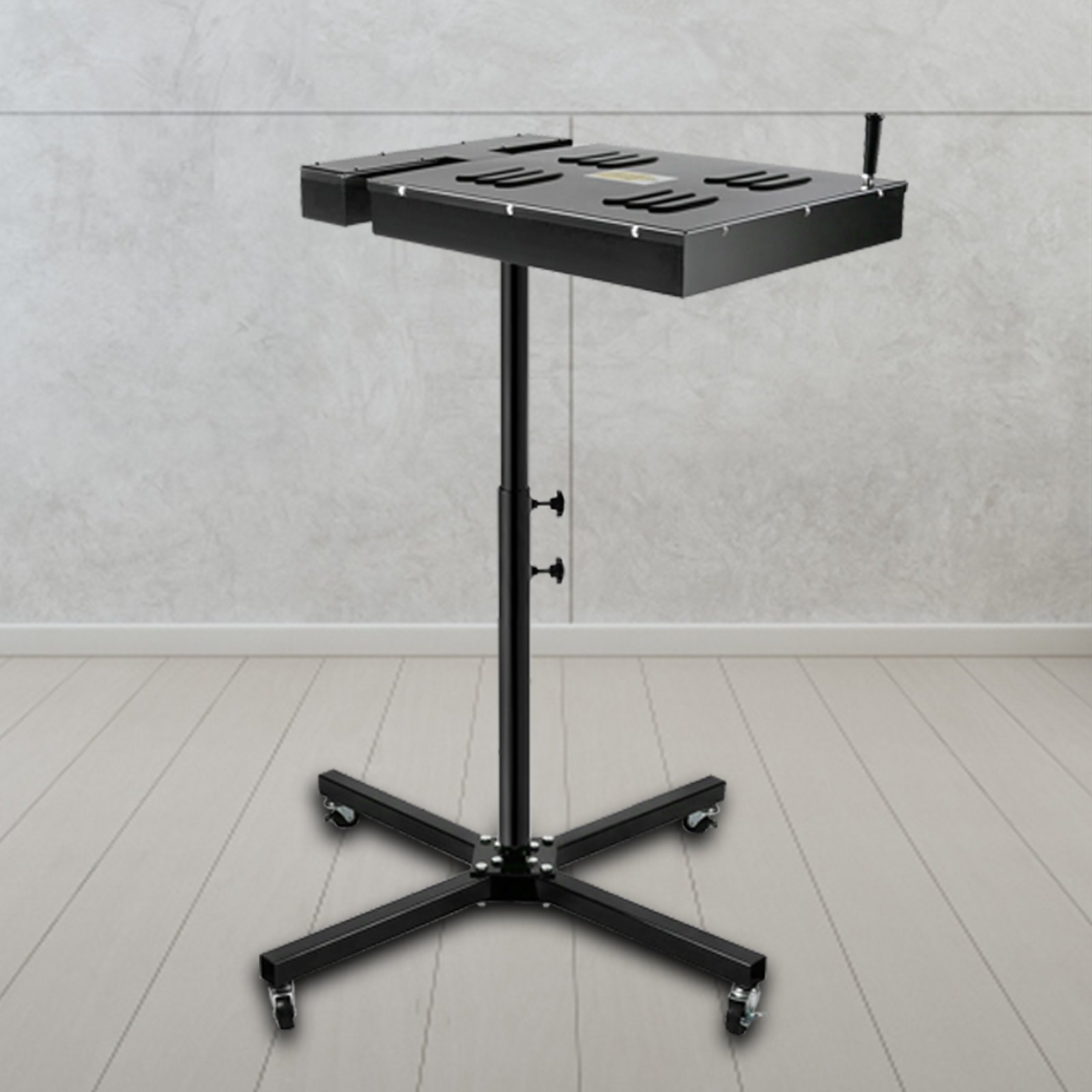 VEVOR  Secador para Impresión de Pantalla Soporte Ajustable 2,000 W, Secadora de Flash de Calidad con Altura Ajustable Negro, con Caja de Control Eléctrico 45 x 45 cm