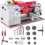 Mini Torno De Metal 600w Dc Motorizado Máquina De Torneado 180mm 2500rpm.