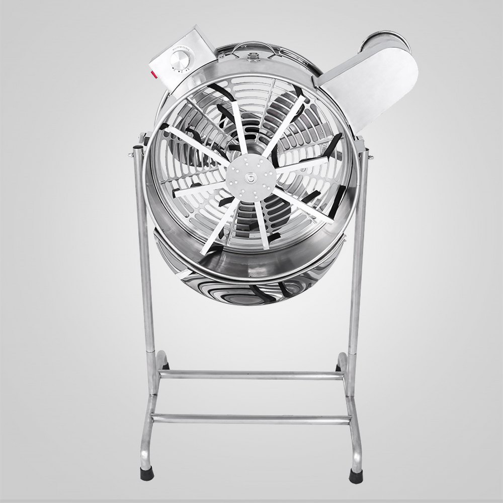 VEVOR Cortador de Brotes y Plantas Eléctrico 45,72 CM Cortador de Brotes y Plantas Eléctrico de Acero Inoxidable de Tres Velocidades Manicuradora Automática Peladora Table Trimmer