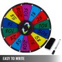 18" Rueda Premio Color Prize Wheel Spinnig Game Ajustable Fortuna Lotería