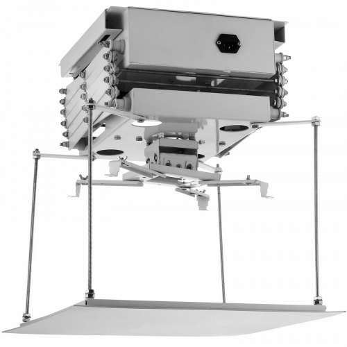 VEVOR Elevador de Proyector para Techo, 1 m Soporte de Proyector para Techo, 500 x 500 x 350 mm Elevador Eléctrico para Proyector, 30 kg Proyector Lift, con Control Remoto Inalámbrico para Reuniones