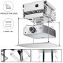 VEVOR Elevador de Proyector para Techo, 1 m Soporte de Proyector para Techo, 500 x 500 x 350 mm Elevador Eléctrico para Proyector, 30 kg Proyector Lift, con Control Remoto Inalámbrico para Reuniones