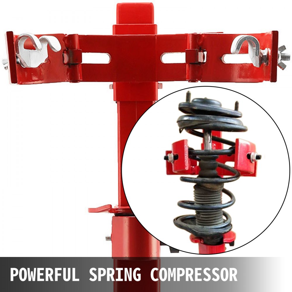 VEVOR Compresor del Resorte Helicoidal 1T, Compresor del Resorte Hidráulico 1T, Compresor de Muelles, Compresor de Muelles Helicoidales, Compresor del Resorte Rojo, para Automóviles, Furgonetas