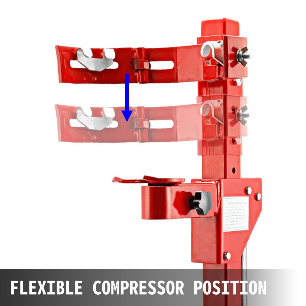 VEVOR Compresor del Resorte Helicoidal 1T, Compresor del Resorte Hidráulico 1T, Compresor de Muelles, Compresor de Muelles Helicoidales, Compresor del Resorte Rojo, para Automóviles, Furgonetas