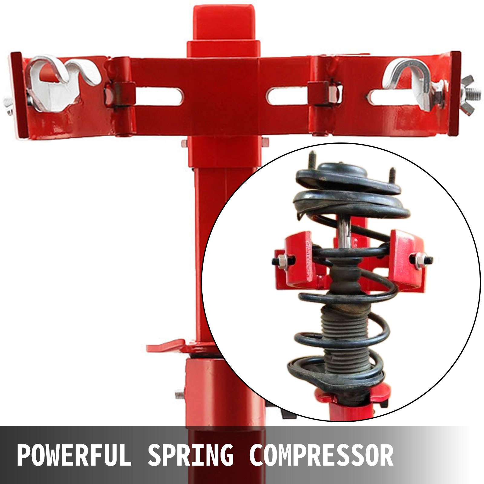VEVOR Compresor del Resorte Helicoidal 1T, Compresor del Resorte Hidráulico 1T, Compresor de Muelles, Compresor de Muelles Helicoidales, Compresor del Resorte Rojo, para Automóviles, Furgonetas