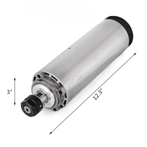 VEVOR Motor de Husillo Refrigerado por Aire 2,2 kW ER20 400 Hz 0-24000 R/min + Variador de Frecuencia de 3HP 2,2KW VFD PLC Fácil Combinación para Mejorar Eficiencia del Trabajo y Rendimiento del VFD