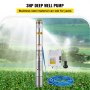 VEVOR Bomba Sumergible para Pozos Profundos 2,2 KW - 14,000 L / H, 7,2 Barra, Bomba de Agua de Acero Inoxidable con Cable de Conexión de 20 m, Bomba Agua con Impulsores de 11 pcs, Bomba de Acero