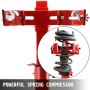 VEVOR Compresor del Resorte Helicoidal 2,5T, Compresor del Resorte Hidráulico 2,5T, Compresor de Muelles, Compresor de Muelles Helicoidales, Compresor del Resorte Rojo, para Automóviles, Furgonetas