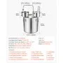 VEVOR Kit de Destilador de Alcohol 50 L con 10 Frascos de Vidrio de 473 ml, Alambique con Accesorios, Con Termómetro de Doble Escala, Bomba de Agua, Para Elaborar Whisky, Vino, Brandy en Casa