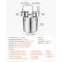 VEVOR Kit de Destilador de Agua y Alcohol 50 L Alambique con Accesorios, Con Barril de Destilación Incorporado, Termómetro de Doble Escala, Bomba de Agua, Para Elaborar Whisky, Vino, Brandy en Casa