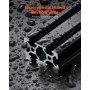 VEVOR 5 Piezas Perfiles de Extrusión de Aluminio 2040 con ranura en T de 2000 mm, Riel Lineal Anodizado de Alta Resistencia para Impresora 3D, Máquina CNC (DIY), Grabado Láser, Color Negro