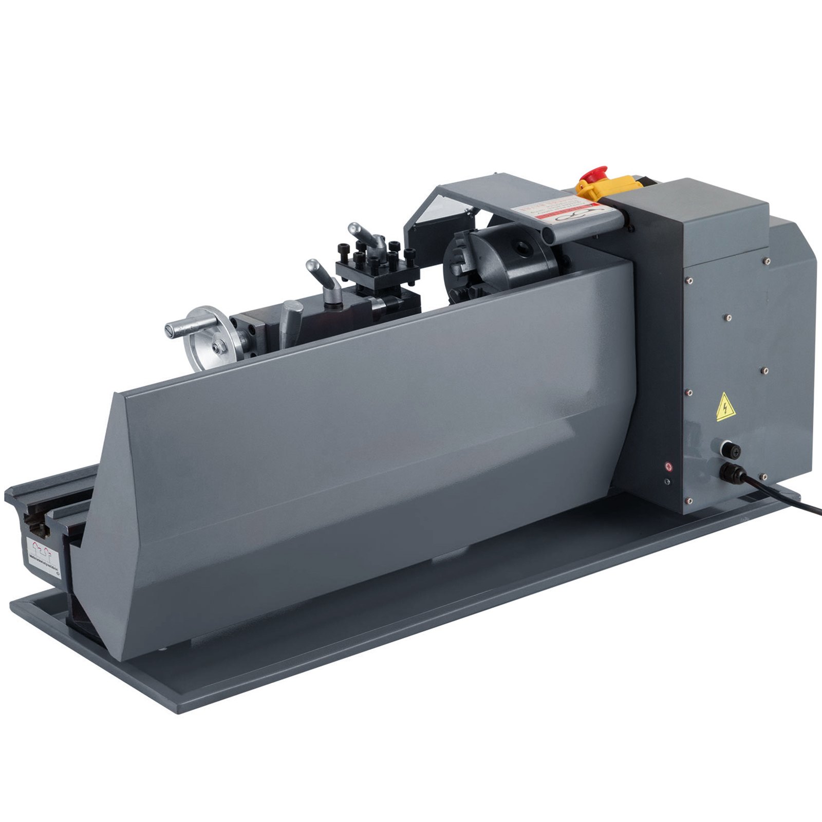 VEVOR Mini Torno de Metal de 210 mmx400 mm, Torno de Velocidad Variable, Mini Torno de Metal Banco 750W, Mini Torno de Metal Fresado de Metal para Torneados de Metal Jade de Madera 50-2500 RPM