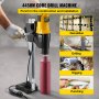VEVOR Perforadora de Hormigón Diamante 4450W, Taladro Percutor con Brocas 255mm, Máquina Perforadora de Hormigón de Diamante Profesional 0-580RPM Taladro de Columna