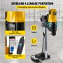 VEVOR Perforadora de Hormigón Diamante 4450W, Taladro Percutor con Brocas 255mm, Máquina Perforadora de Hormigón de Diamante Profesional 0-580RPM Taladro de Columna