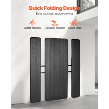 VEVOR Mesa de Pícnic Plegable de Acero para Acampar Mesa para Jardín, Negro