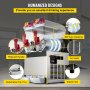 VEVOR Máquina de Batidos 30 L(15L*2), Máquina de Granizado de Bebidas Congeladas, Material de Grado Alimenticio, Máquina De Fusión De Nieve, Temperatura -2℃~-3℃  para Uso Comercial y Doméstico 400 W