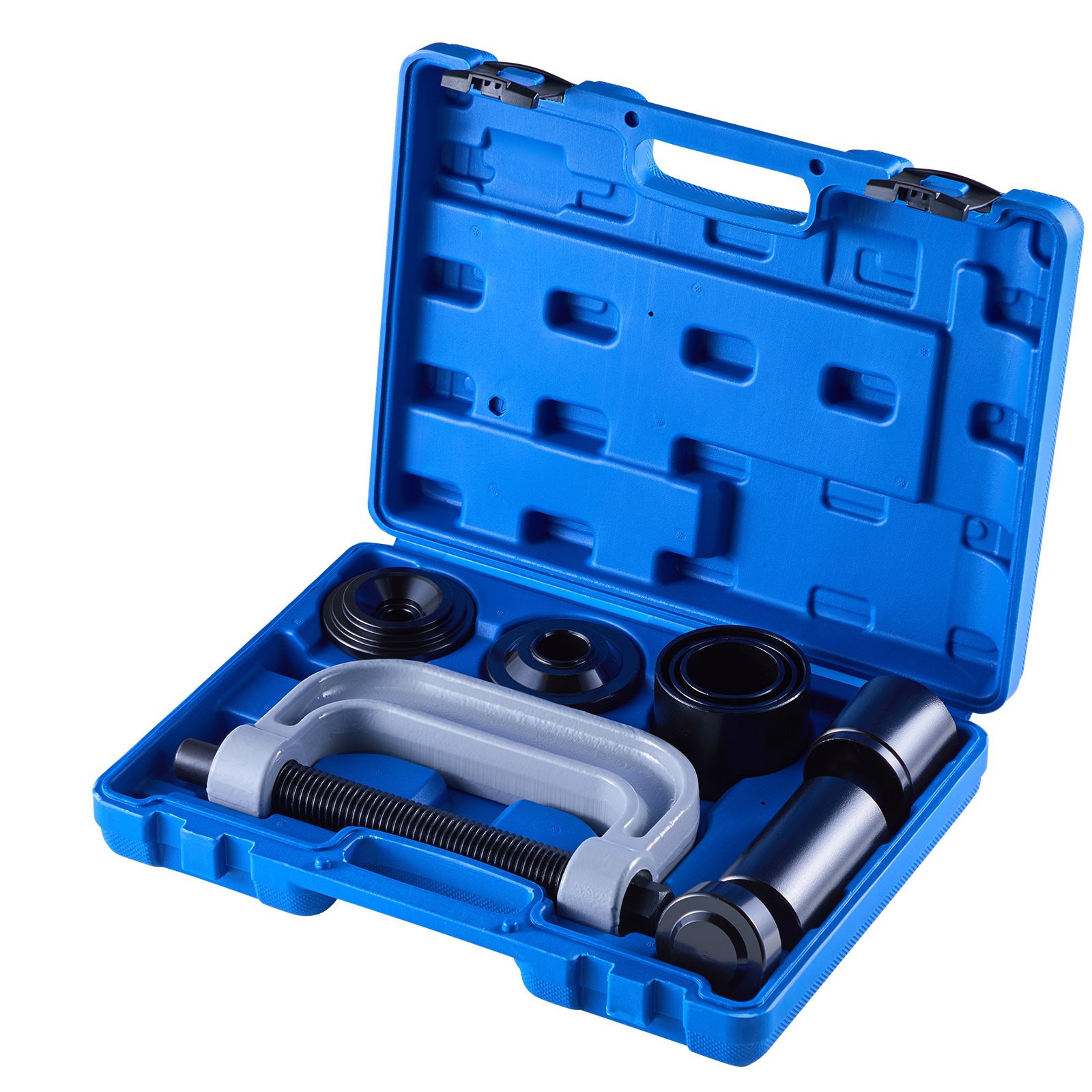 VEVOR Bearing Press Kit, 10+24 Pcs, 2 in 1 Ball Joint Press & Wheel Bearing Puller Kit, Race and Seal Driver Set with 13 Bushings, C-Frame and Sleeves, Heavy Duty Removal Installation Set with Case