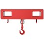 VEVOR 2-ton forklift lifting hook, 4000 lb/2000 kg lifting capacity, forklift pallet truck, swivel hook, mobile crane, forklift attachment