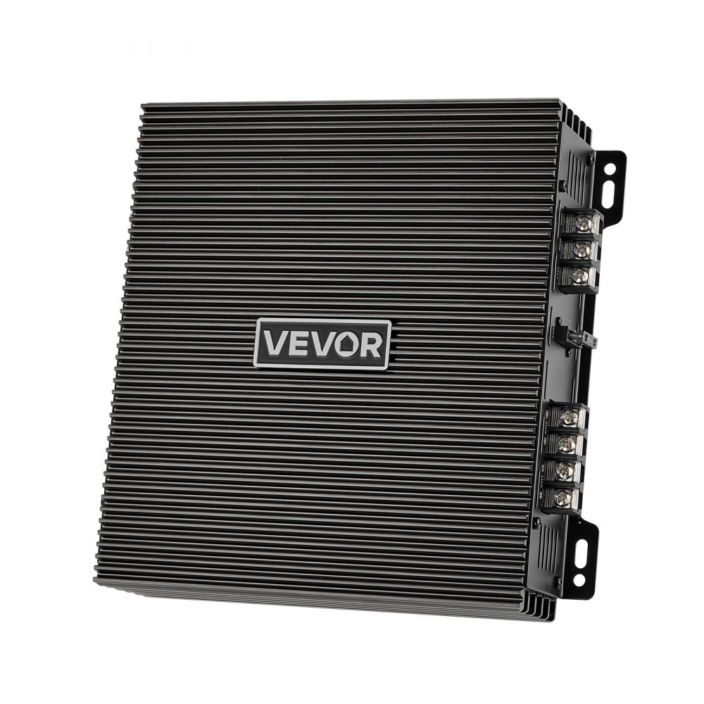 VEVOR Amplificador para Automóvil 2 Canales Clase AB Máximo 2 x 300W a 4 ohmios y 2 x 600W a 2 ohmios, Amplificador Estéreo de Audio para Coche Puenteable para Vehículo Todoterreno Sedán SUV Camioneta