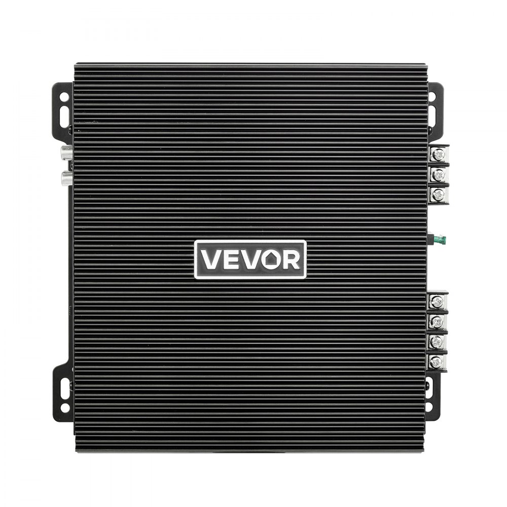VEVOR Amplificador para Automóvil 2 Canales Clase AB Máximo 2 x 300W a 4 ohmios y 2 x 600W a 2 ohmios, Amplificador Estéreo de Audio para Coche Puenteable para Vehículo Todoterreno Sedán SUV Camioneta