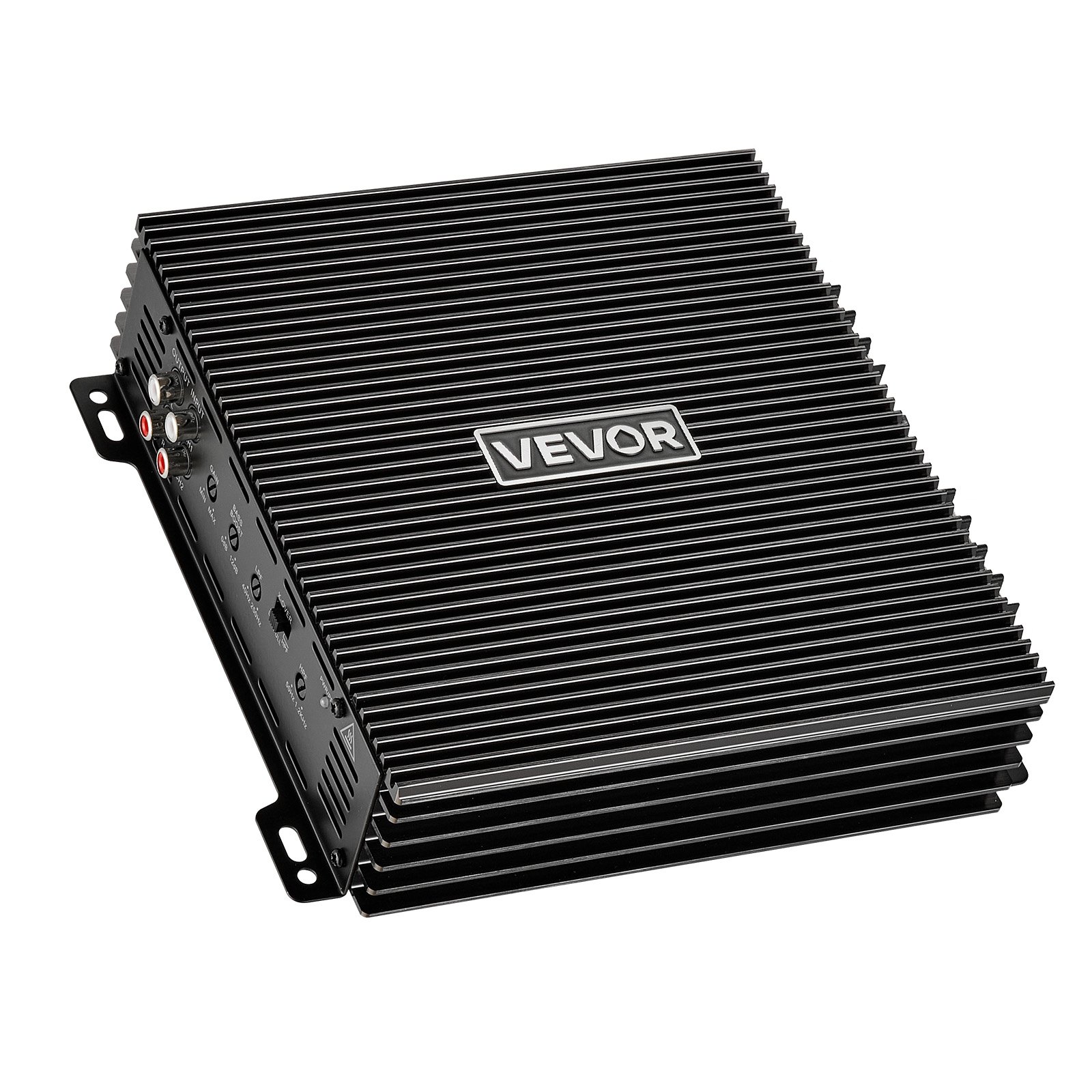 VEVOR Amplificador para Automóvil 2 Canales Clase AB Máximo 2 x 300W a 4 ohmios y 2 x 600W a 2 ohmios, Amplificador Estéreo de Audio para Coche Puenteable para Vehículo Todoterreno Sedán SUV Camioneta