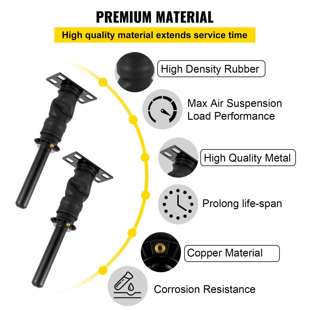 VEVOR rear cab air shock absorbers for International Prostar 2008+ 3595977C96 3595977C95 Cab air shock absorbers dampen driving vibrations (two-piece (one pair))