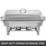 2 Pcs Catering Chafing Dish Calentador Plato De Frotamiento Base Plegable